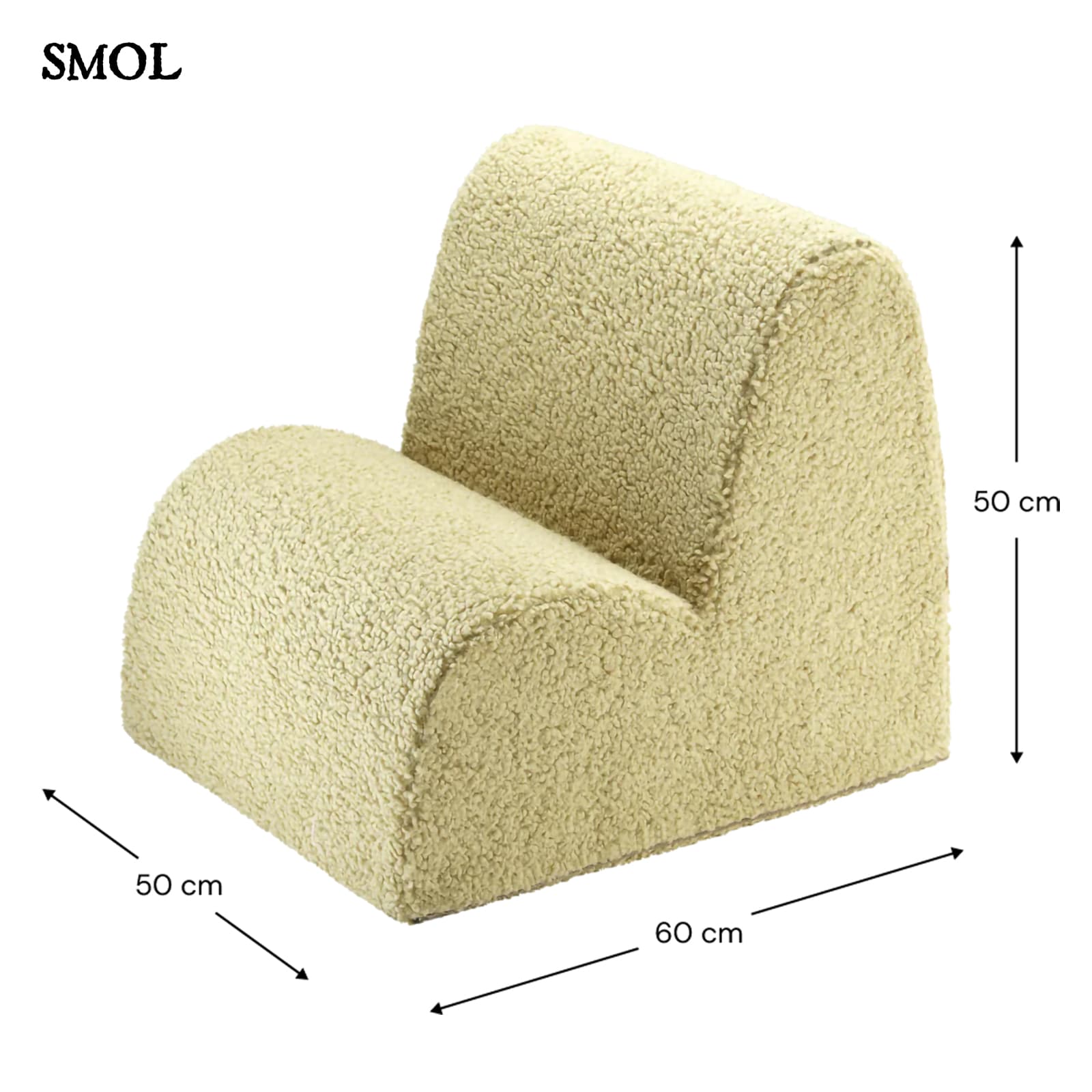 Gyerek felhőfotel | MATCHA - SMOL -  méretekkel