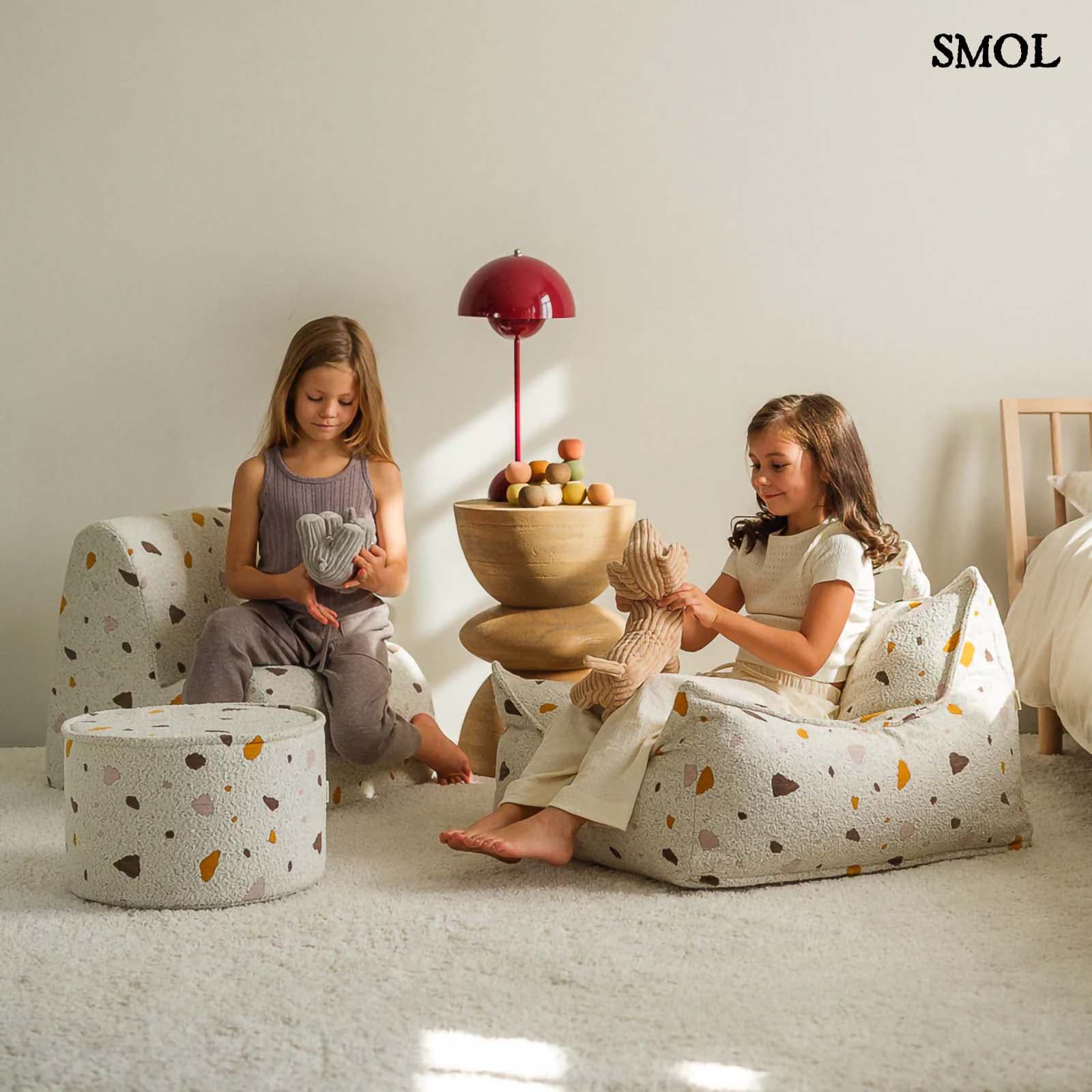 Gyerek felhőfotel | TERRAZZO MARBLE - SMOL -  babázó gyerekekkel, gyerekszobában