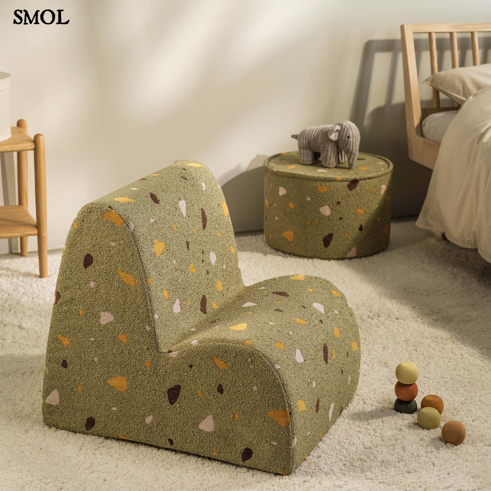Gyerek felhőfotel | TERRAZZO MOSS, felhő alakú, terrazzo gyerekfotel - SMOL - gyerekszobában, nagyítva