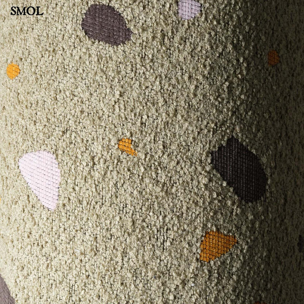 Gyerek felhőfotel | TERRAZZO MOSS, felhő alakú, terrazzo gyerekfotel - SMOL - anyag és minta nagyítva