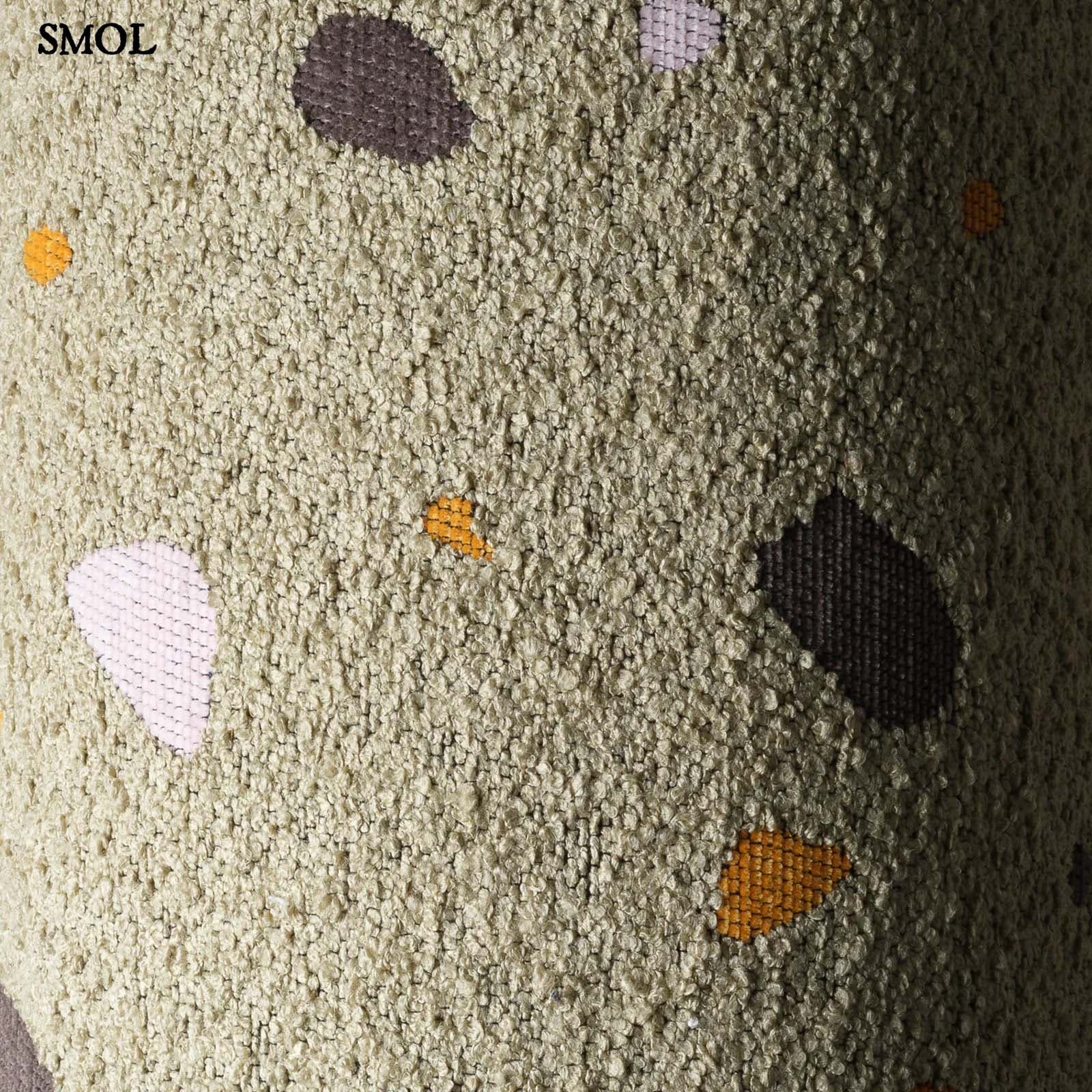 Gyerek felhőfotel | TERRAZZO MOSS, felhő alakú, terrazzo gyerekfotel - SMOL - anyag és minta nagyítva