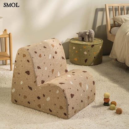 Gyerek felhőfotel | TERRAZZO SAND - SMOL - szemből, gyerekszobában