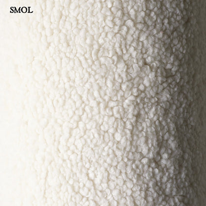 Gyerek holdfotel, 3 részes, moduláris | CREAM WHITE -SMOL - teddy anyag magyítva