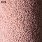 Gyerek holdfotel - 3 részes | GUAVA PINK, moduláris gyerekfotel - SMOL - teddy anyag nagyítva