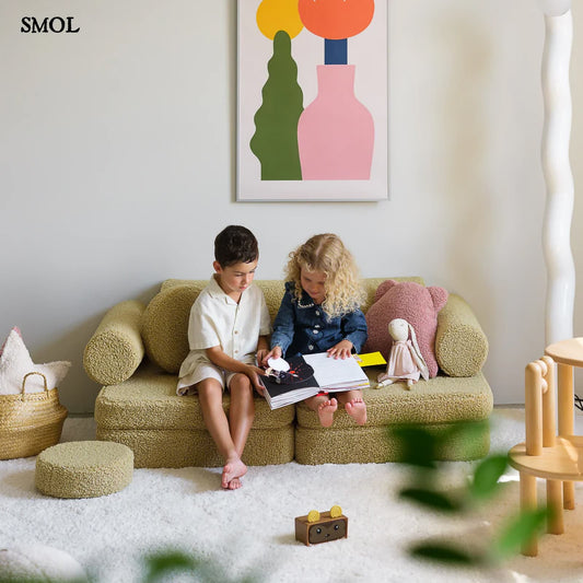 Gyerekkanapé, 9 részes, moduláris | MATCHA - SMOL - gyerekekkel
