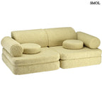 Gyerekkanapé 9 részes – teddy, matcha zöld | MATCHA - SMOL