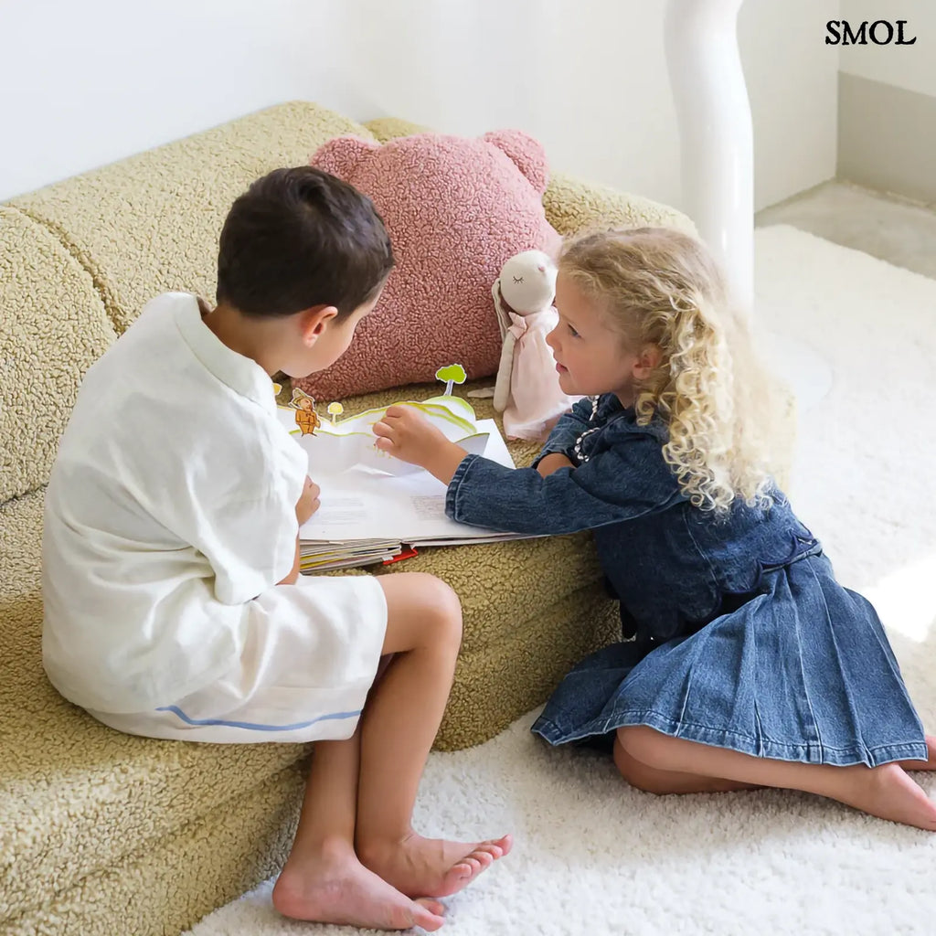 Gyerekkanapé 9 részes – teddy, matcha zöld | MATCHA - SMOL