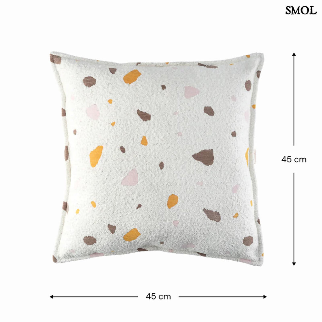 Gyerekpárna - terrazzo mintás | TERRAZZO MARBLE | SMOL - méretekkel