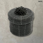 Gyöngyös Tároló - fekete, 12 cm | JUBILO | SMOL - szürke háttérrel