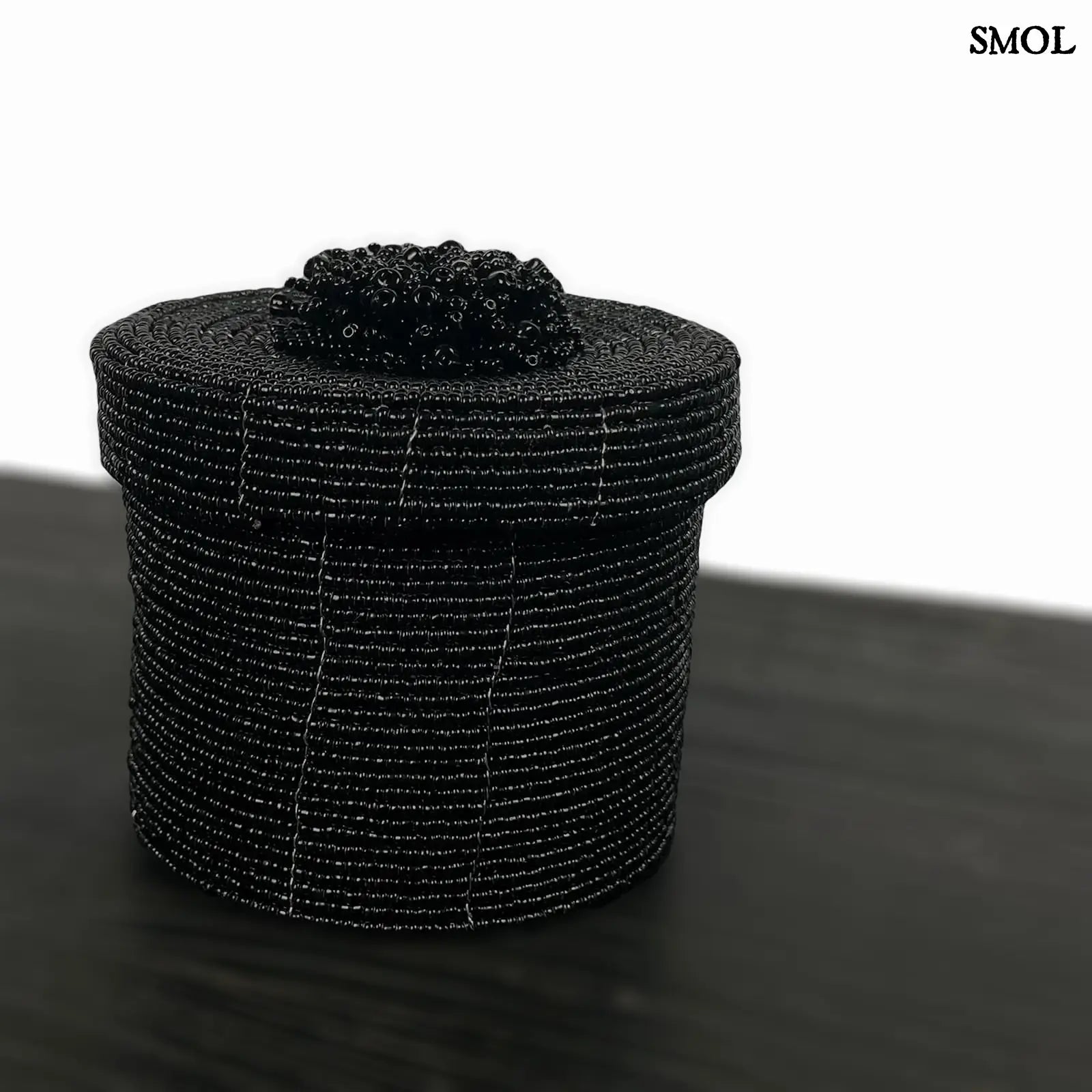 Gyöngyös Tároló - fekete, 12 cm | JUBILO | SMOL - oldalról