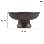 Gyümölcsöstál - terrakotta, 30 cm| ETHNIC FRUIT - smol.hu - méretekkel