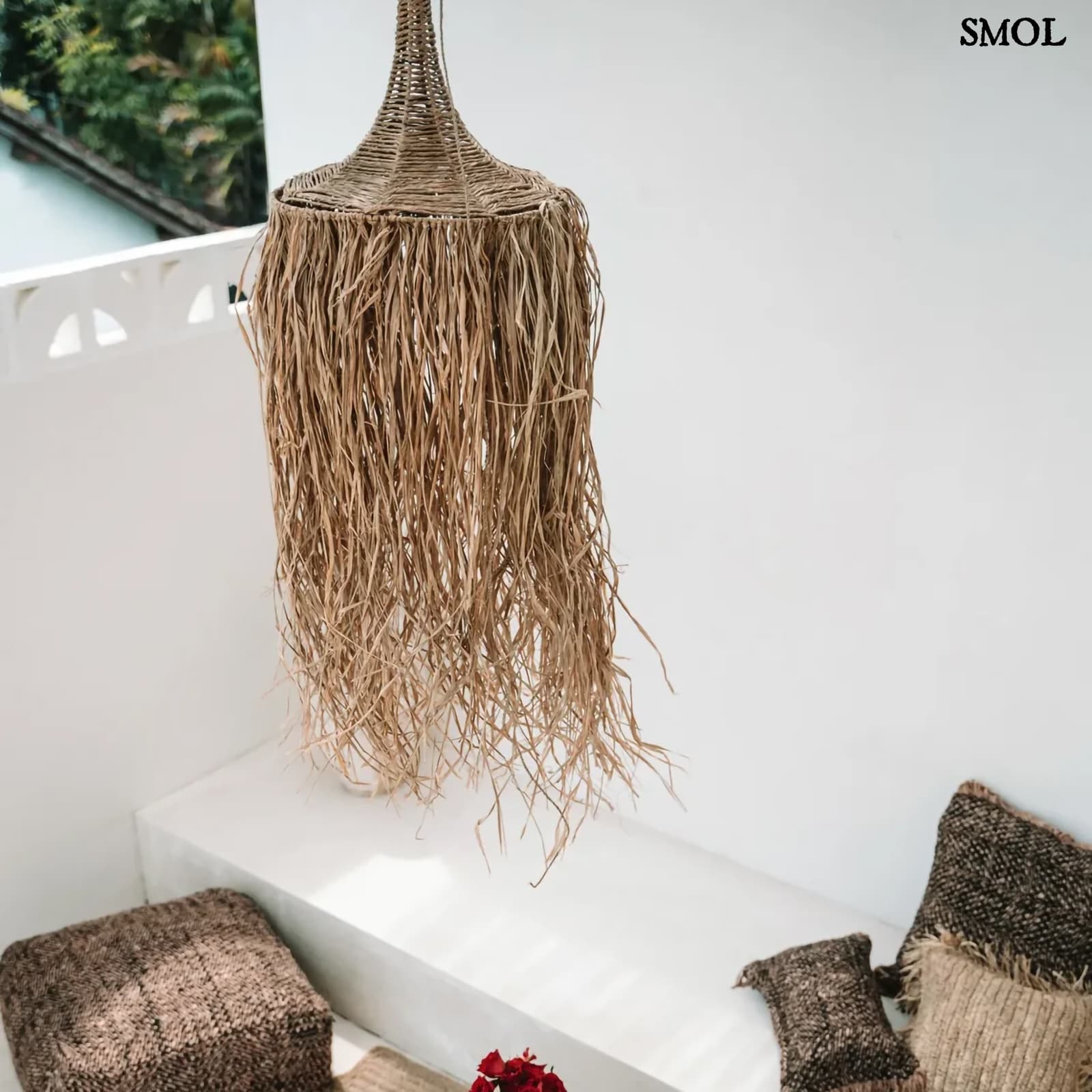 HONOLULU, természetes függőlámpaernyő, 150 cm - smol.hu - teraszon, párnákkal