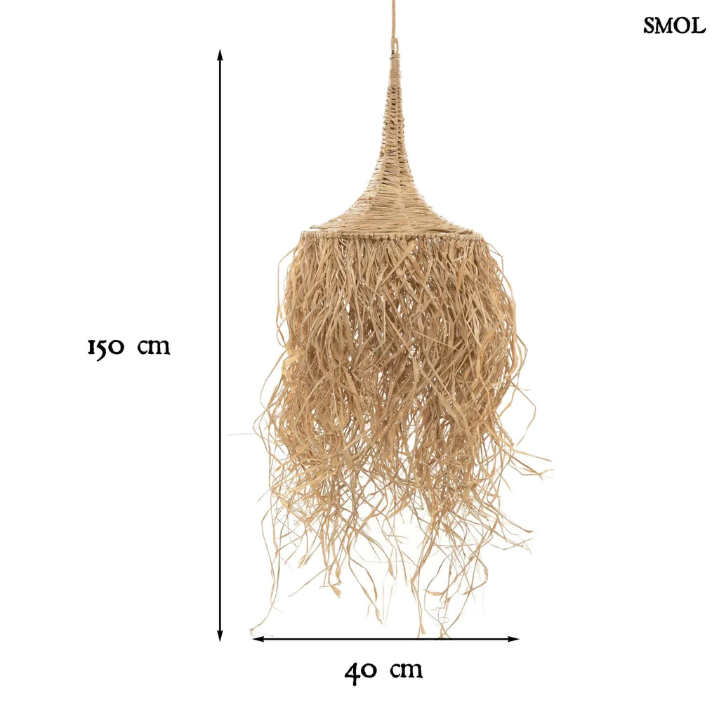 HONOLULU, természetes függőlámpaernyő, 150 cm - smol.hu - méretekkel