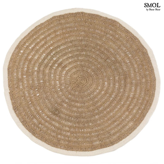 smol.hu -HOSEA, kerek szőnyeg fehér szegéllyel, ⌀ 150 cm termékkép