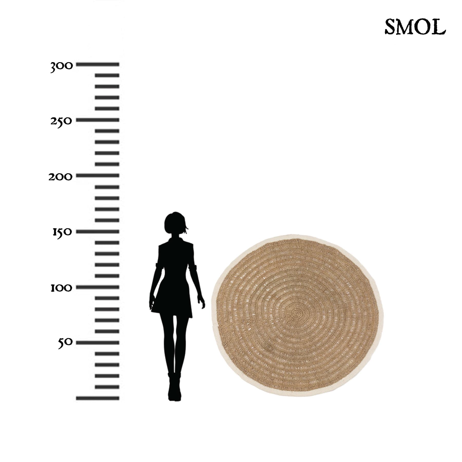 HOSEA, kerek tengerifű szőnyeg, ⌀ 150 cm - smol.hu