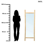 ISLAND, természetes teakfa állótükör, 170 cm - smol.hu - méretarányosan