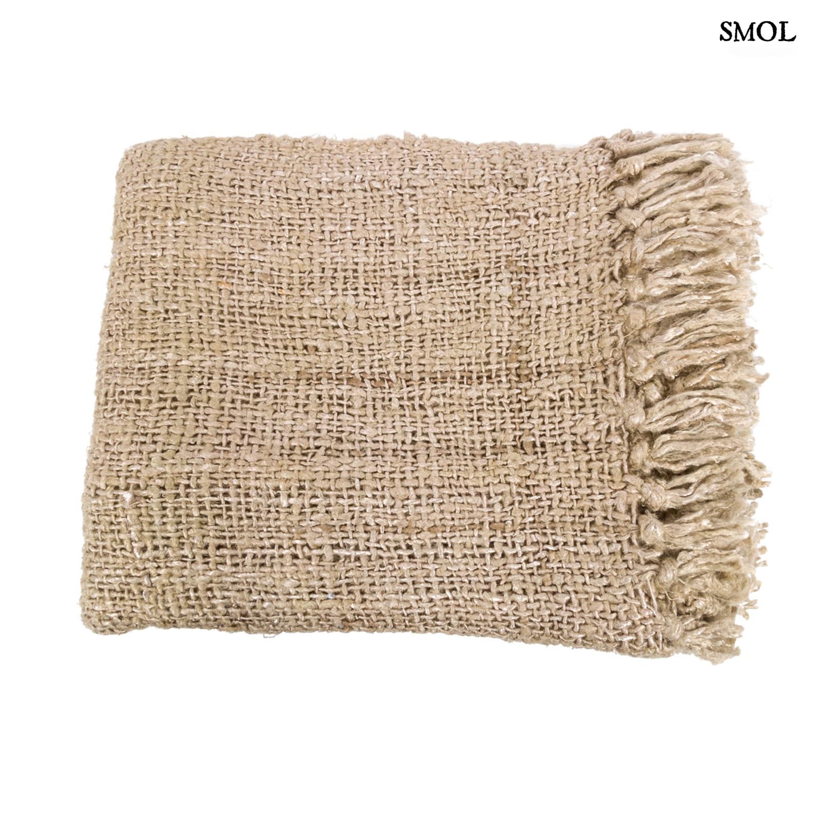 PLAID BEIGE, pamut pléd, 170x130 - smol.hu