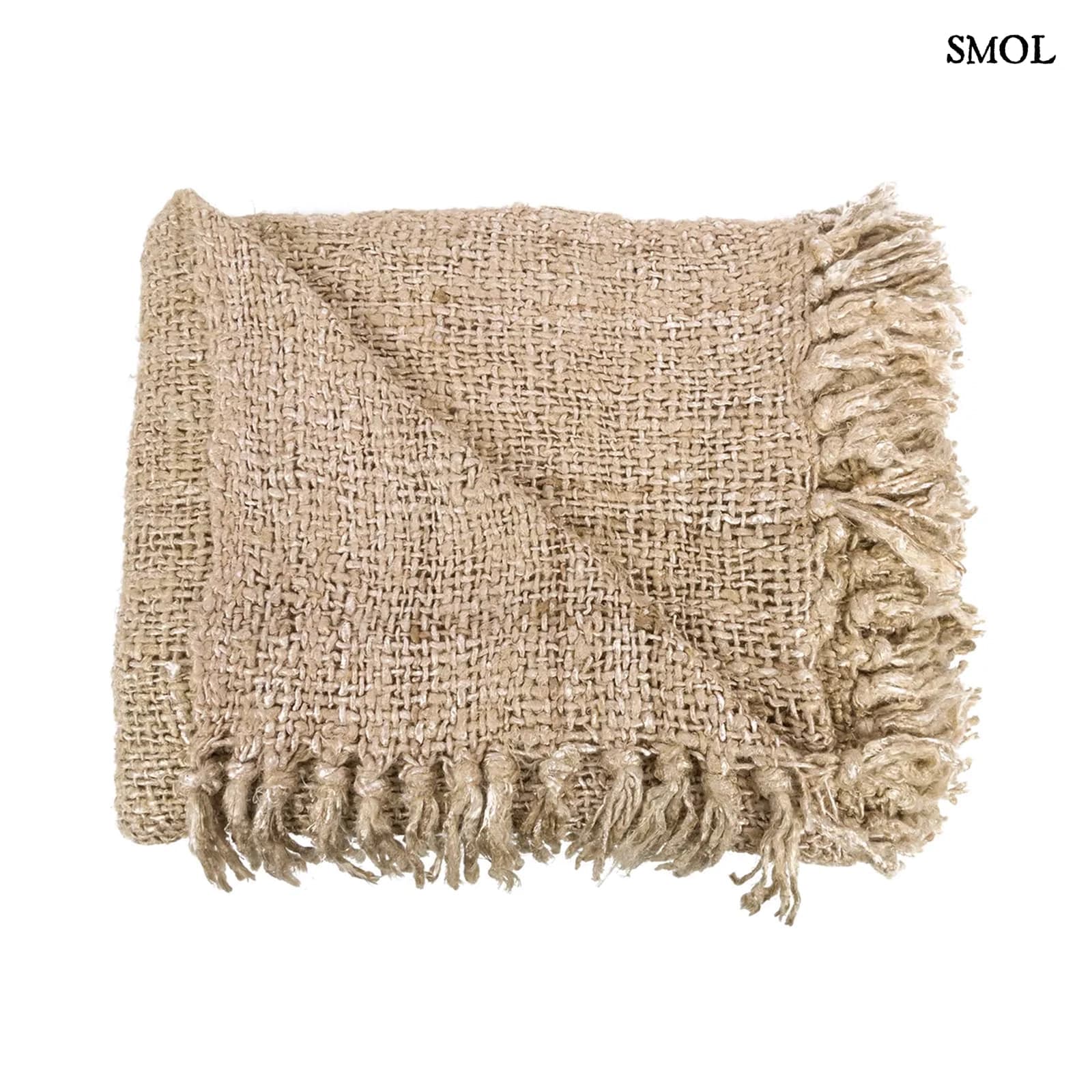 PLAID BEIGE, pamut pléd, 170x130 - smol.hu