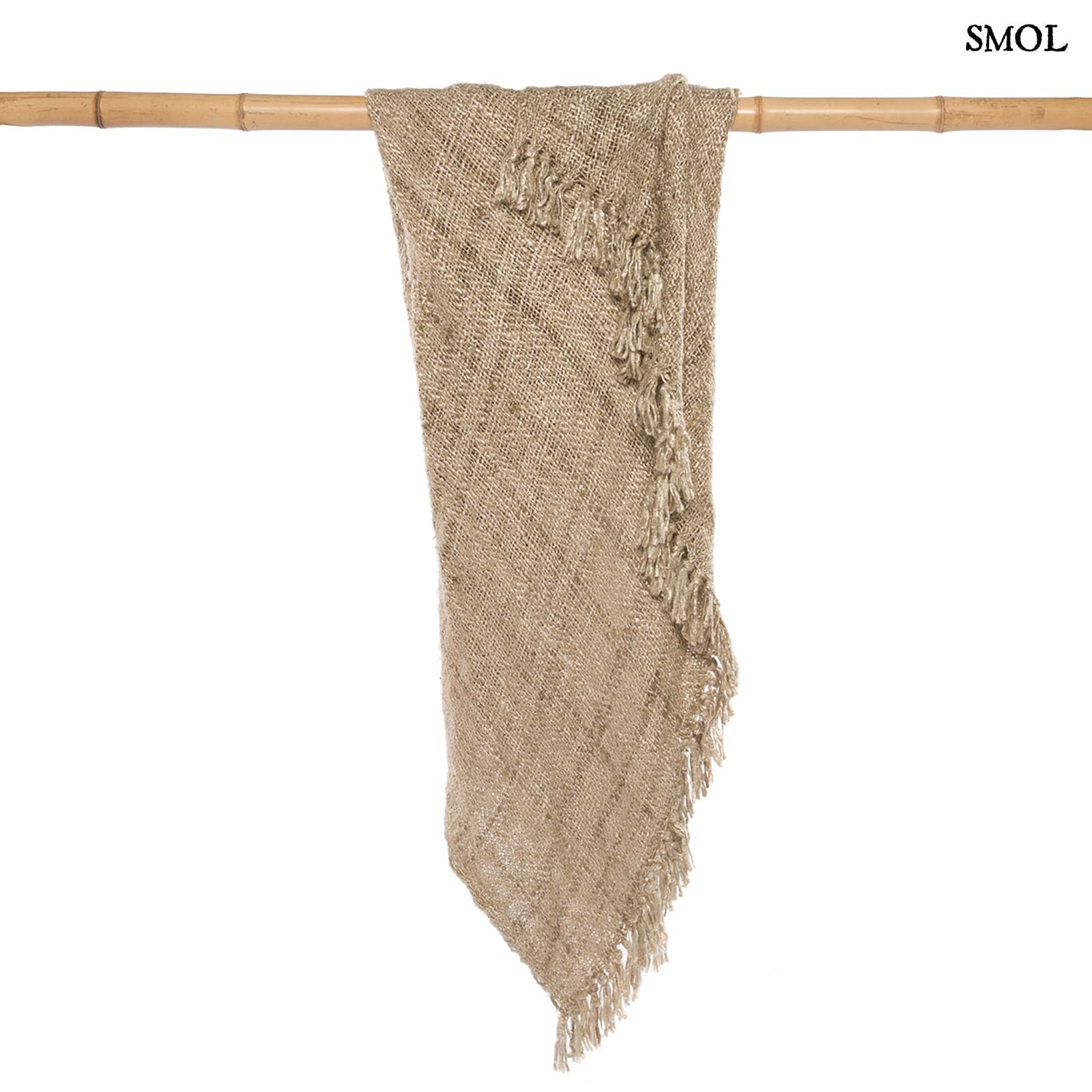 PLAID BEIGE, pamut pléd, 170x130 - smol.hu