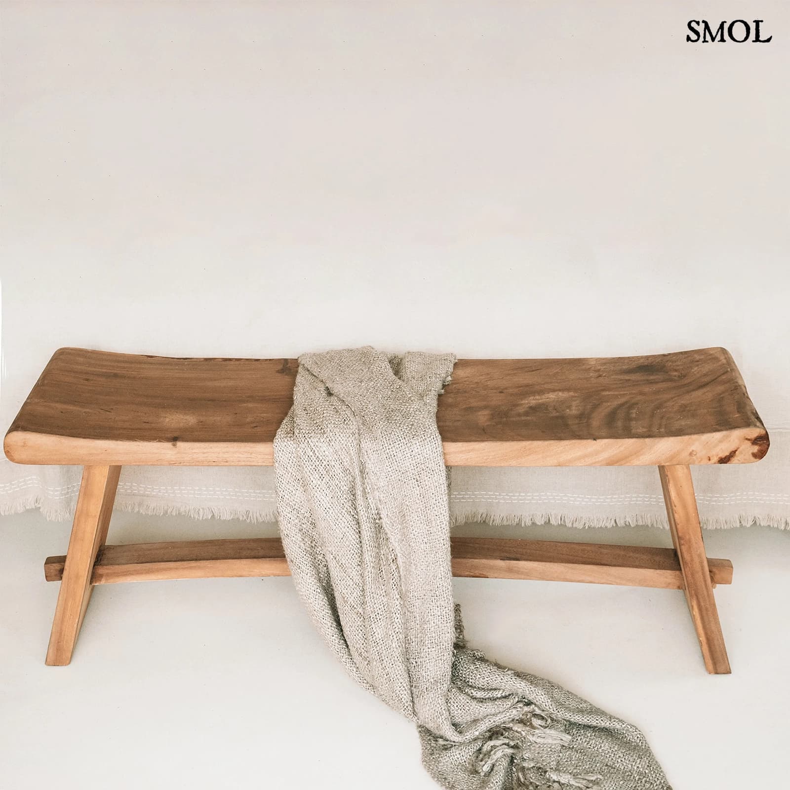PLAID BEIGE, pamut pléd, 170x130 - smol.hu