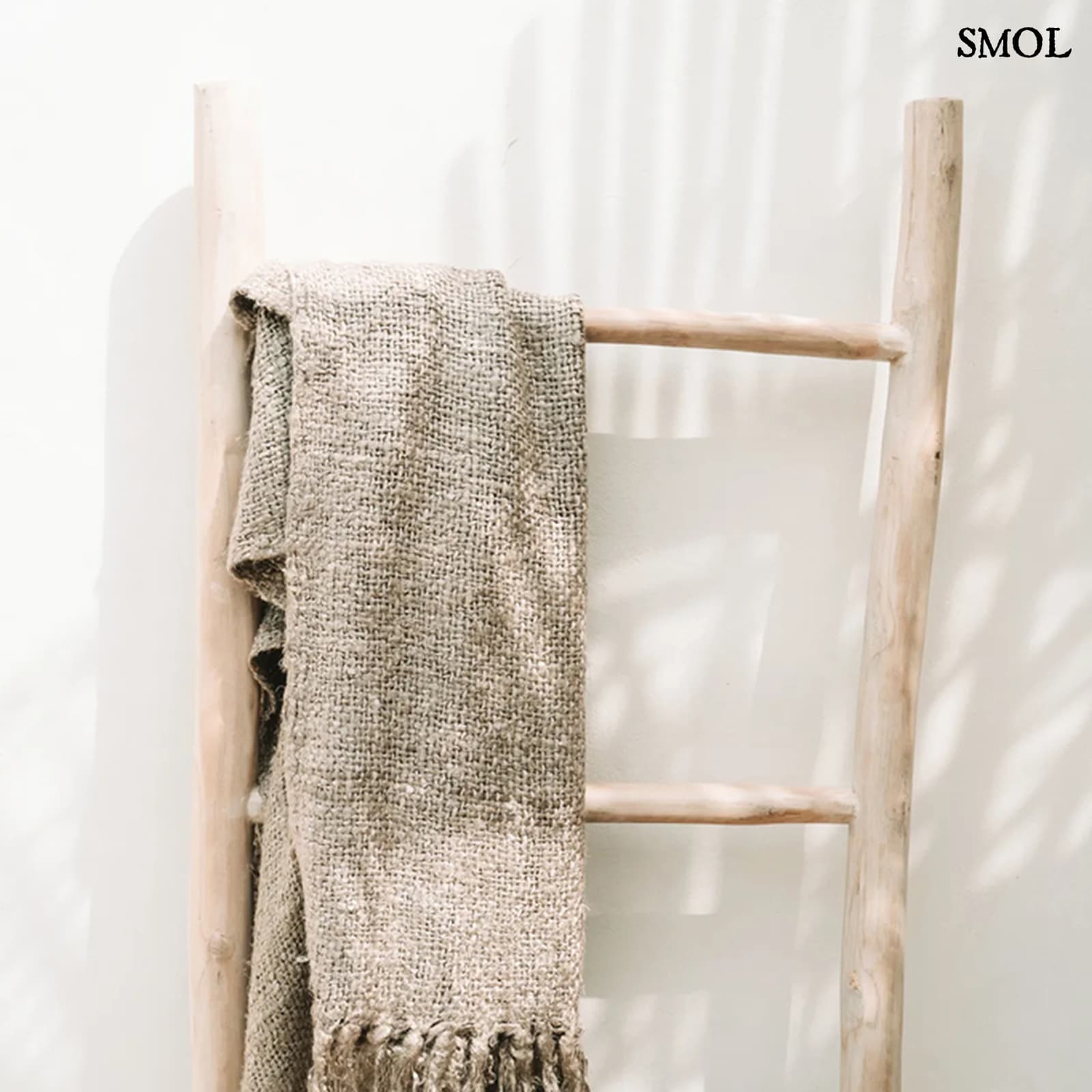 PLAID BEIGE, pamut pléd, 170x130 - smol.hu