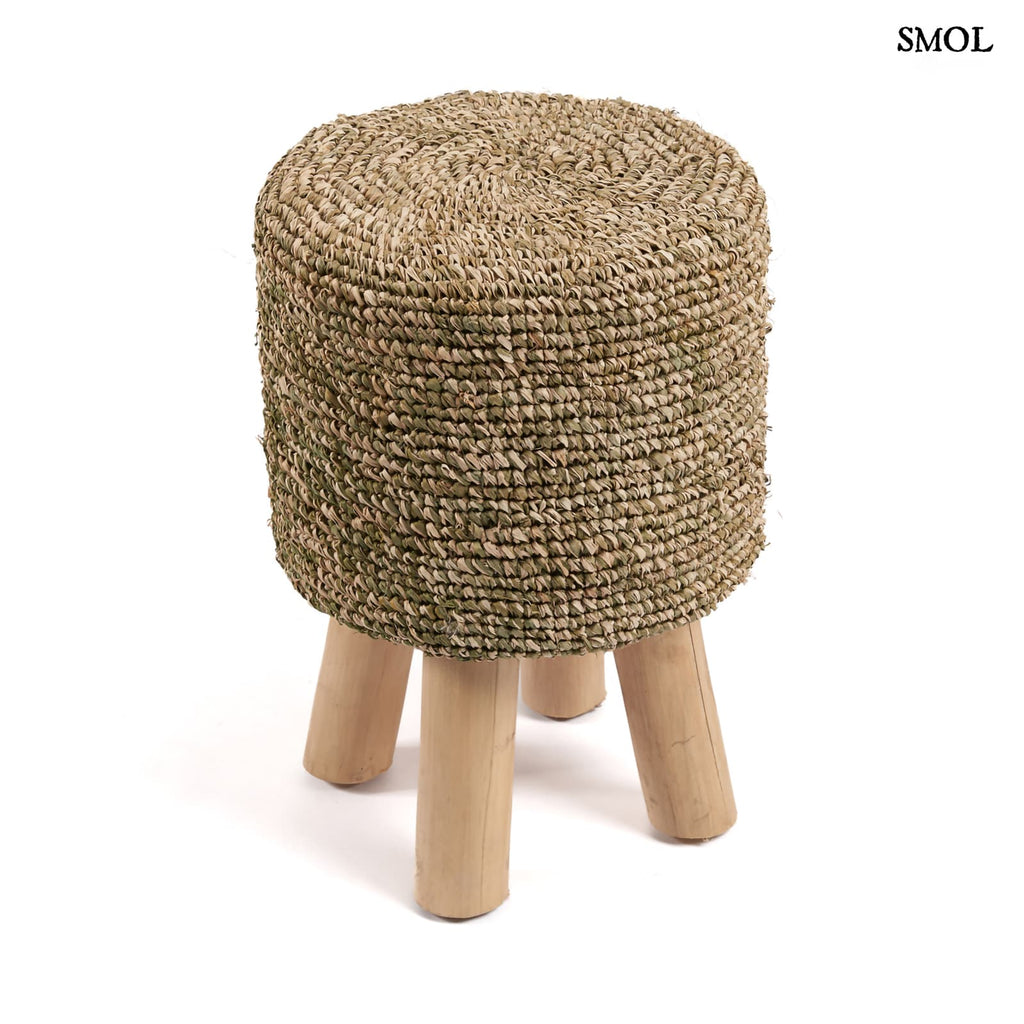 JUNGLE, fa ülőke raffiával, 45 cm - smol.hu