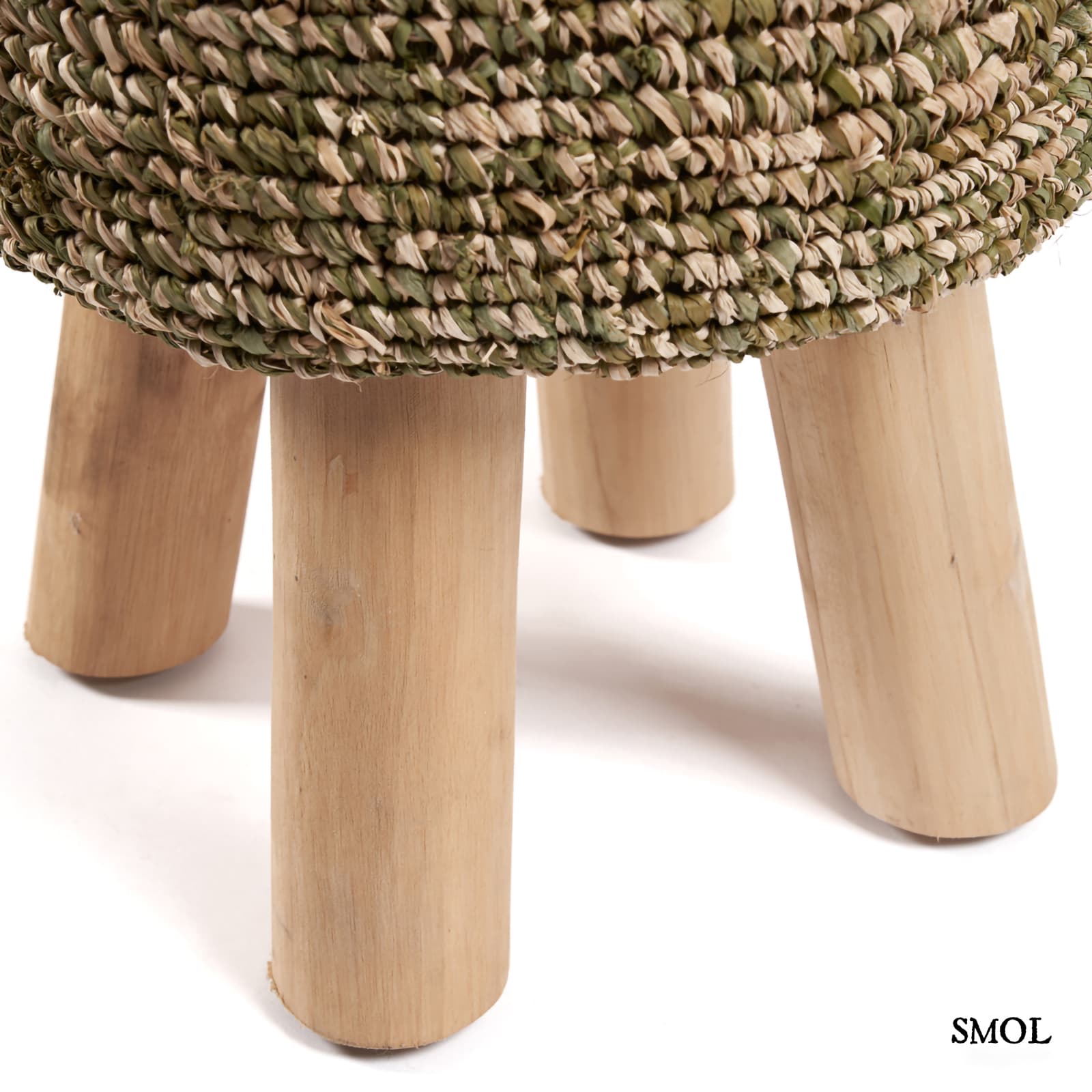 JUNGLE, fa ülőke raffiával, 45 cm - smol.hu