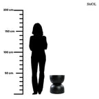 KARBUN, fekete, fa kisasztal/ ülőke, 45 cm - smol.hu