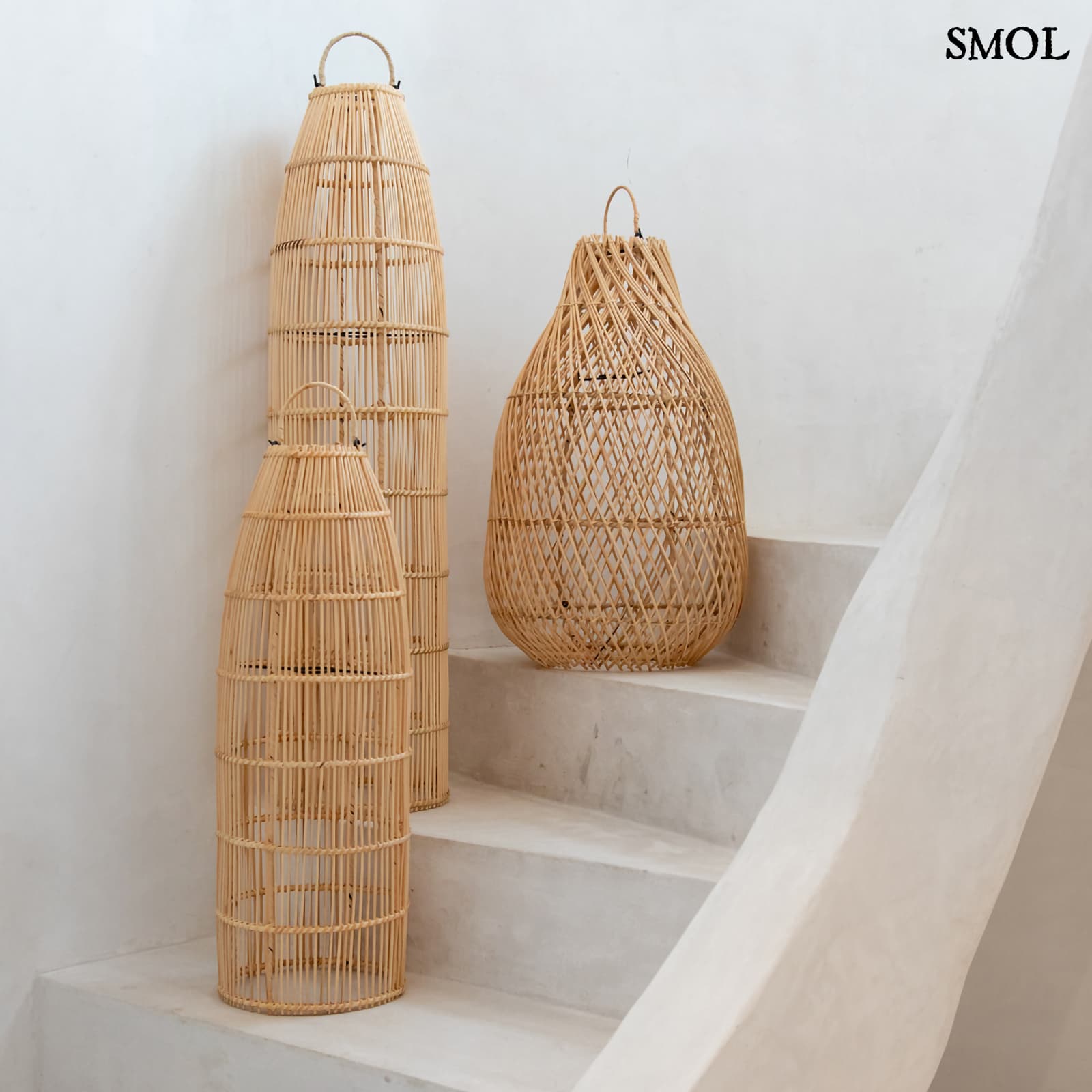 smol.hu -KENDI, rattan lámpaernyő, 60 cm