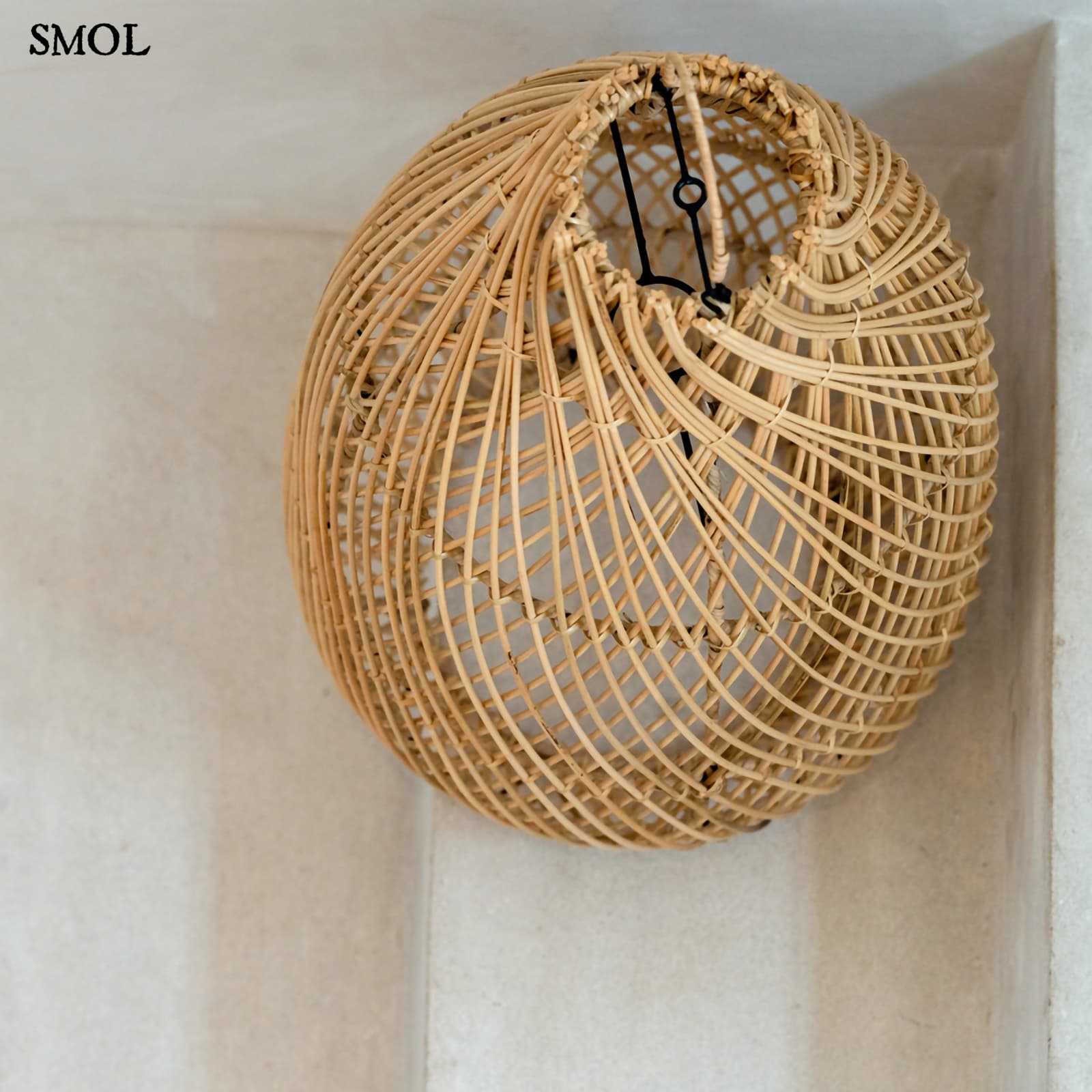 smol.hu -KENDI, rattan lámpaernyő, 60 cm