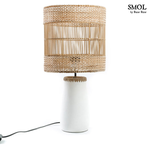 smol.hu-KISKA, fehér asztali lámpa, 57 cm termékképe