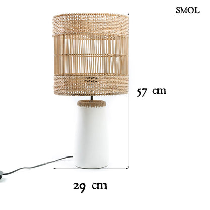 smol.hu -KISKA, rattan asztali lámpa, 57 cm