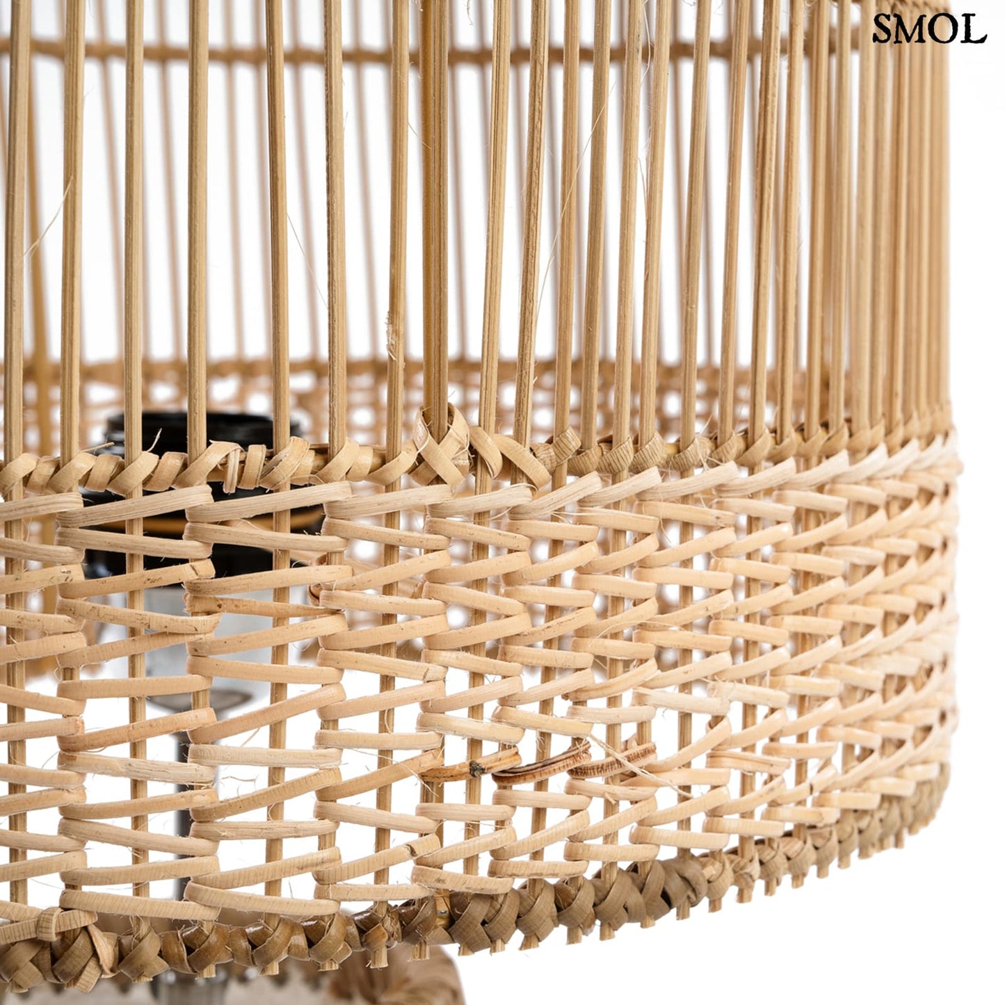 smol.hu -KISKA, rattan asztali lámpa, 57 cm