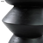 KULUN, fekete, fa kisasztal, 50 cm - smol.hu - oldalról nagyítva
