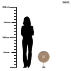 Kagyló dekoráció Guadeloupe, állványon, 55 cm magas, natúr fehér kagylókkal díszítve méretarányosan