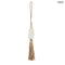 Shell decoration with raffia tassel – Natural Boho ornament | COWRIE