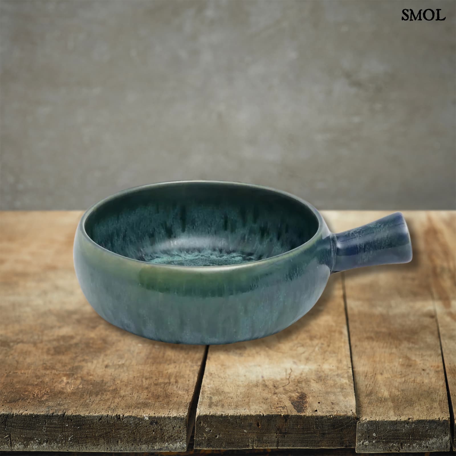 Kerámia tál füllel - Készlet | AQUA CASSEROLE - smol.hu - fa asztalon