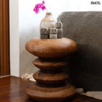 Kisasztal és ülőke - fa, natúr | SIMI | SMOL - dekorációkkal