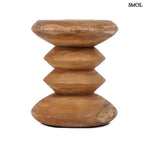 Kisasztal és ülőke - fa, natúr | SIMI | SMOL - oldalról