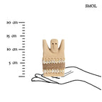 Kőszobor - kagylókkal, natúr, 14 cm | SUMBA28 - smol.hu - méretarányosan