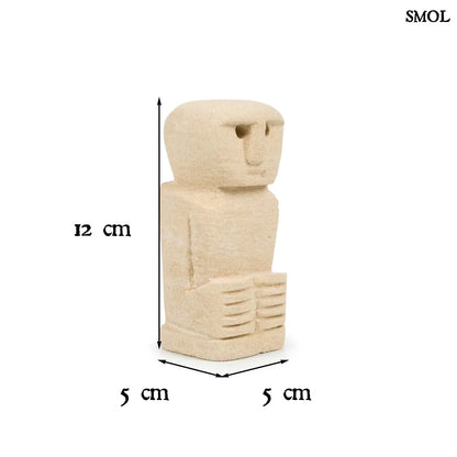 Kőszobor - natúr, 12 cm | SUMBA24 - smol.hu - méretekkel