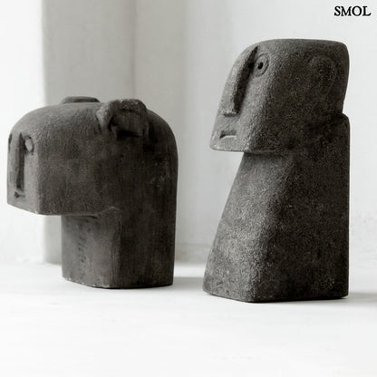 Kőszobor - szürke, 11 cm | SUMBA25 - smol.hu - kettő kőszobor