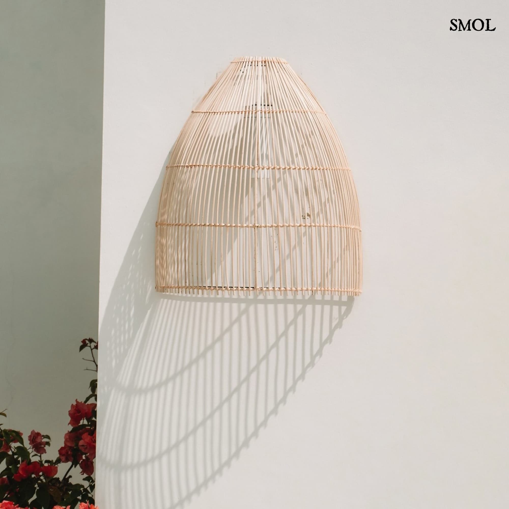 LALO, rattan, fali lámpaernyő, 55 cm - smol.hu