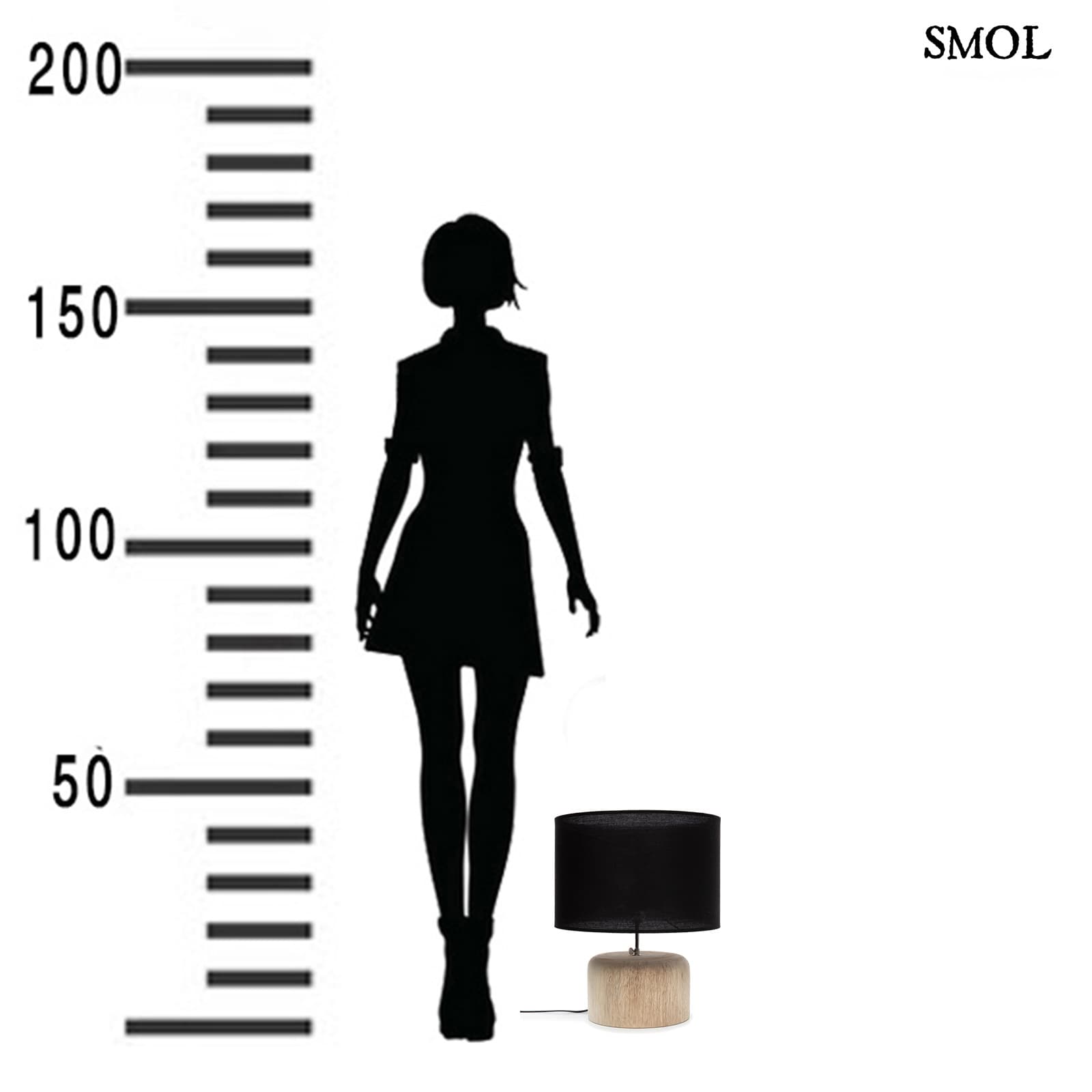 LILLIAN, fa asztali lámpa - smol.hu