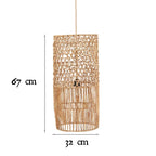 Lámpaernyő - rattan, L | TAKUHANKI | SMOL - méretekkel