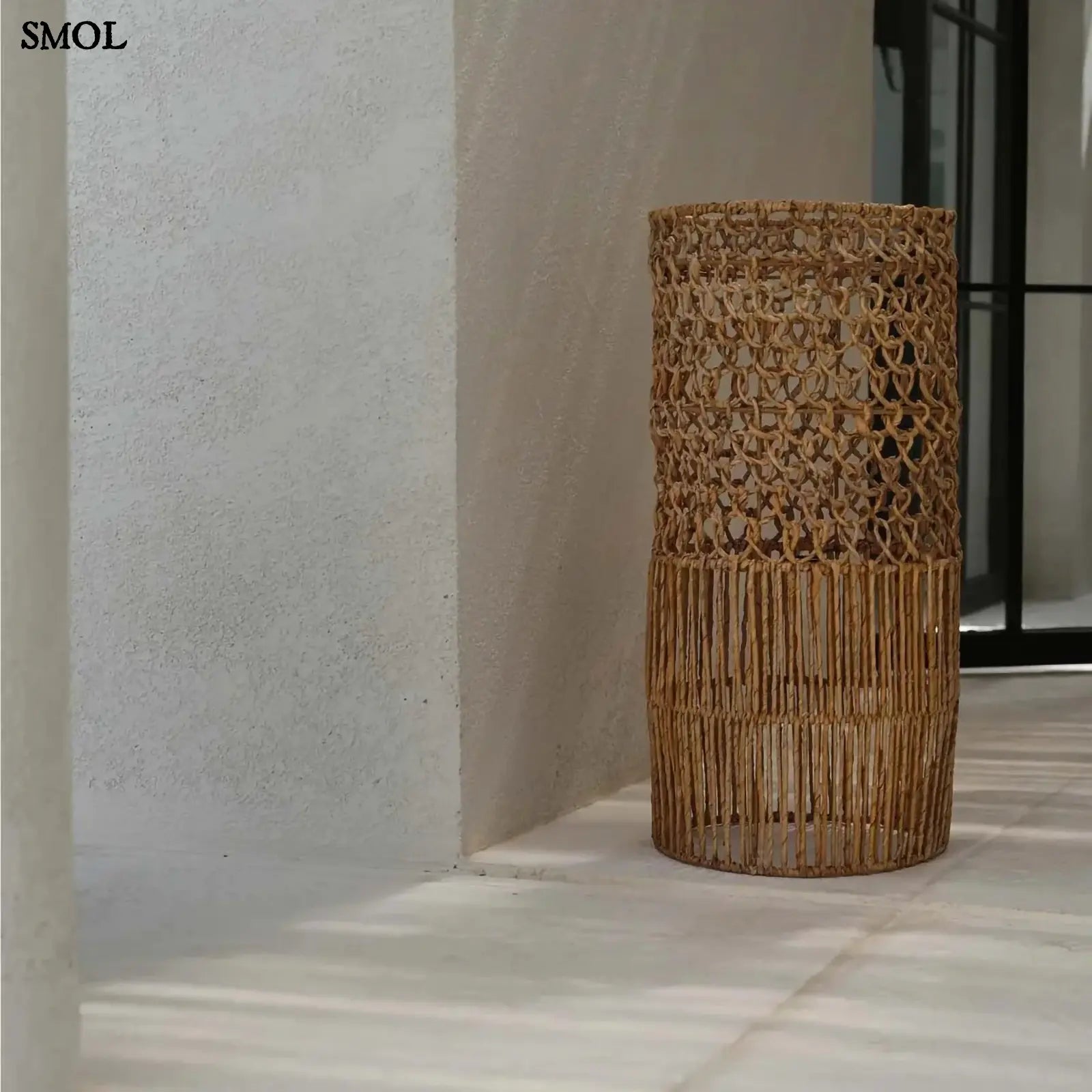 Lámpaernyő - rattan, L | TAKUHANKI | SMOL - állólámpaként