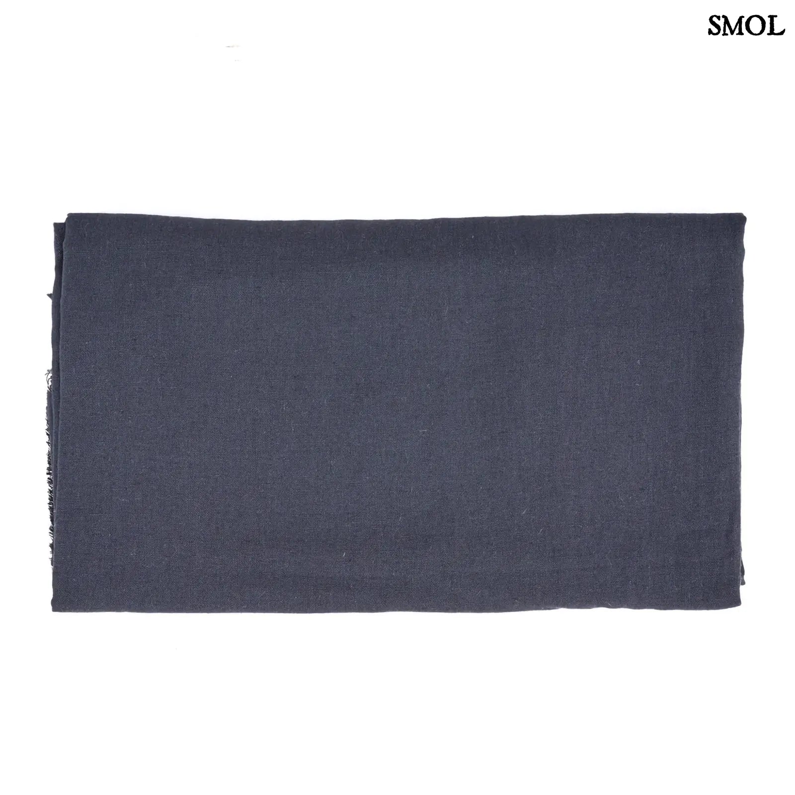 Lenvászon asztalterítő – fekete/natúr, 150x300 | TUSCANY | SMOL - összehajtva