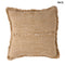 Lenvászon díszpárnahuzat - natúr-barna, 50x50 | SAHARA FRINGE
