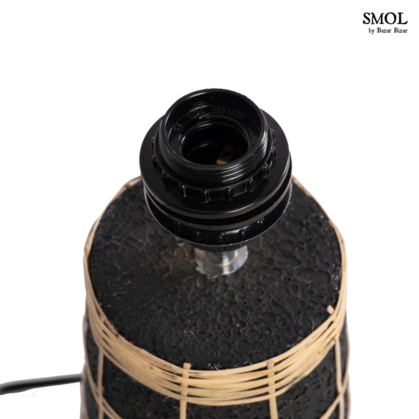 smol.hu -MARA, fekete asztali lámpa, 56 cm lámpatalp fölülről
