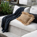 PLAID BLACK NAVY, pamut pléd, 170x130 - smol.hu